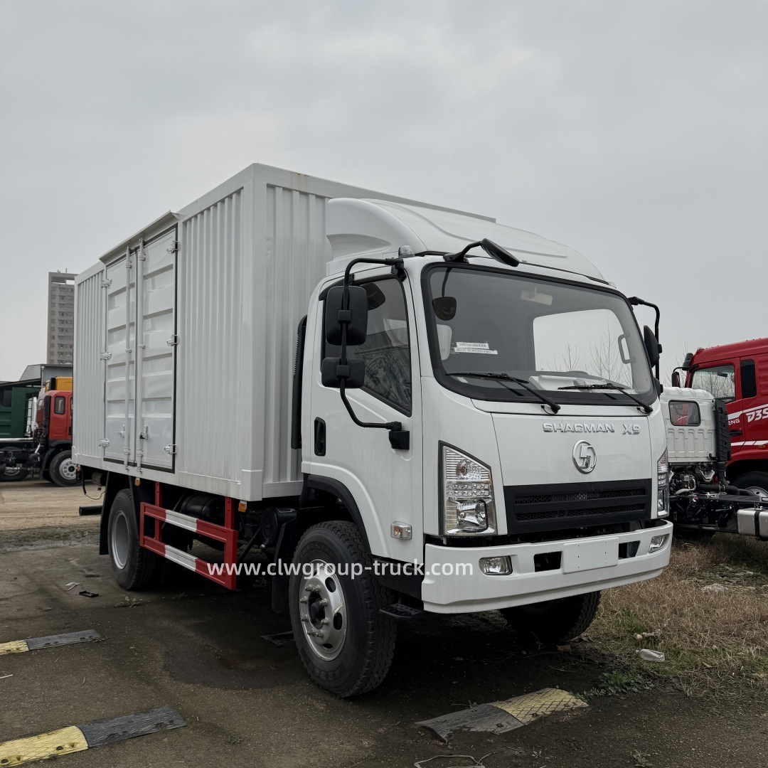Shacman x9 closed carbon steel dry product transport cargo van with 1500kg tailgate lifter,Chengli Special Automobile Co.,Ltd,Shacman X9 closed box dry product transport cargo truck with tailgate lifter