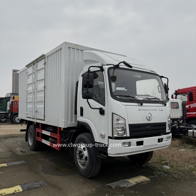 Shacman x9 closed carbon steel dry product transport cargo van with 1500kg tailgate lifter,Chengli Special Automobile Co.,Ltd,Shacman X9 closed box dry product transport cargo truck with tailgate lifter