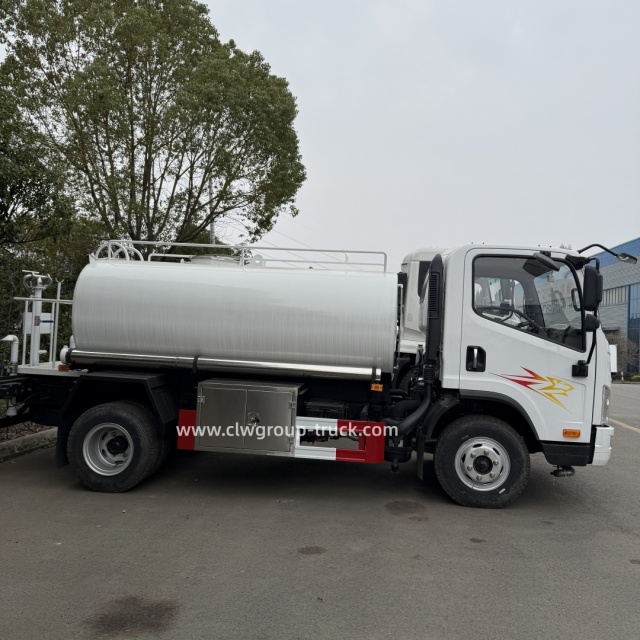FAW small tanker stainless steel drinking water transport water bowser truck,Chengli Special Automobile Co.,Ltd,FAW 4tons 5 tons stainless steel drinking water transport small water bowsers