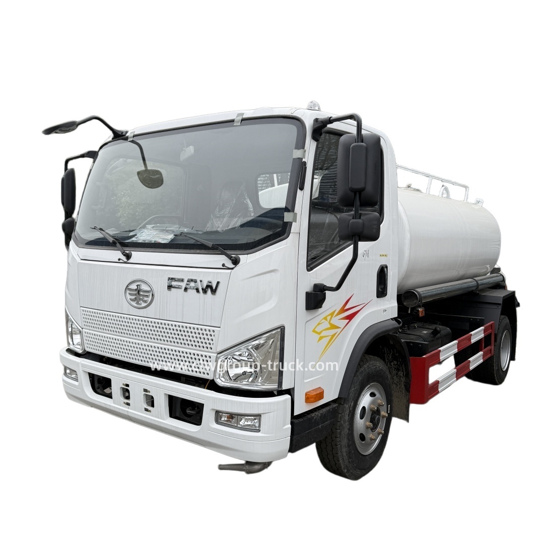 FAW small tanker stainless steel drinking water transport water bowser truck,Chengli Special Automobile Co.,Ltd,FAW 4tons 5 tons stainless steel drinking water transport small water bowsers