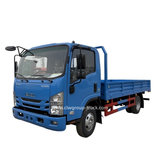 Isuzu KV100 KV600 700P 4tons 5 tons flatbed cargo sidewall truck,Chengli Special Automobile Co.,Ltd,Isuzu 100P KV100 KV600 700P light duty cargo lorry flatbed sidewall truck