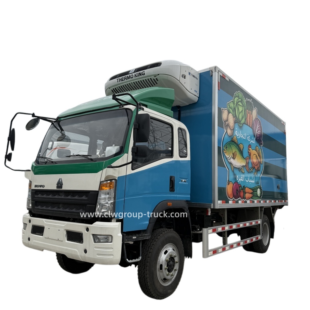Sinotruk 4x2 4x4 off road 10tons cold chain logistics box fish transport truck,Chengli Special Automobile Co.,Ltd,Sinotruk 4x2 4x4 10tons 12tons cooling box cold chain transport freezer truck