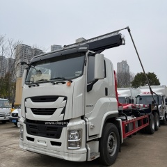 Isuzu 20tons 25tons Roll off Bins Trash Can Lifting Container Hook Lift Truck Dumpster,Chengli Special Automobile Co.,Ltd,Isuzu 6x4 10 wheeler 20tons 25tons roll off bin trash hook lift dumpster truck