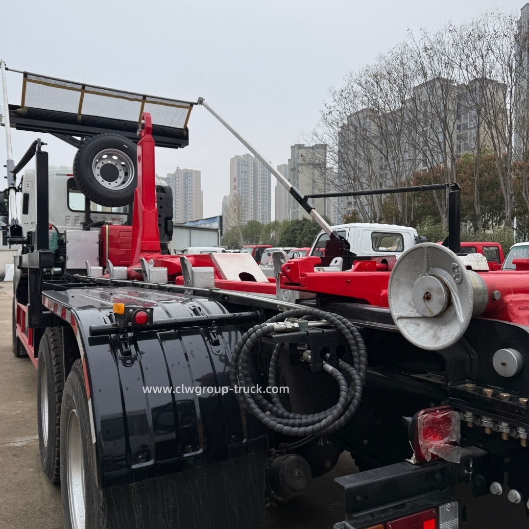 Isuzu 20tons 25tons Roll off Bins Trash Can Lifting Container Hook Lift Truck Dumpster,Chengli Special Automobile Co.,Ltd,Isuzu 6x4 10 wheeler 20tons 25tons roll off bin trash hook lift dumpster truck