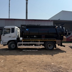 Cesspool Emptying Liquid Waste Toilet Septic Vacuum Pump Sucker truck,Chengli Special Automobile Co.,Ltd,Dongfeng 12m3 pressure washing jetting liquid waste truck with burner