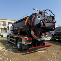 Cesspool Emptying Liquid Waste Toilet Septic Vacuum Pump Sucker truck,Chengli Special Automobile Co.,Ltd,Dongfeng 12m3 pressure washing jetting liquid waste truck with burner