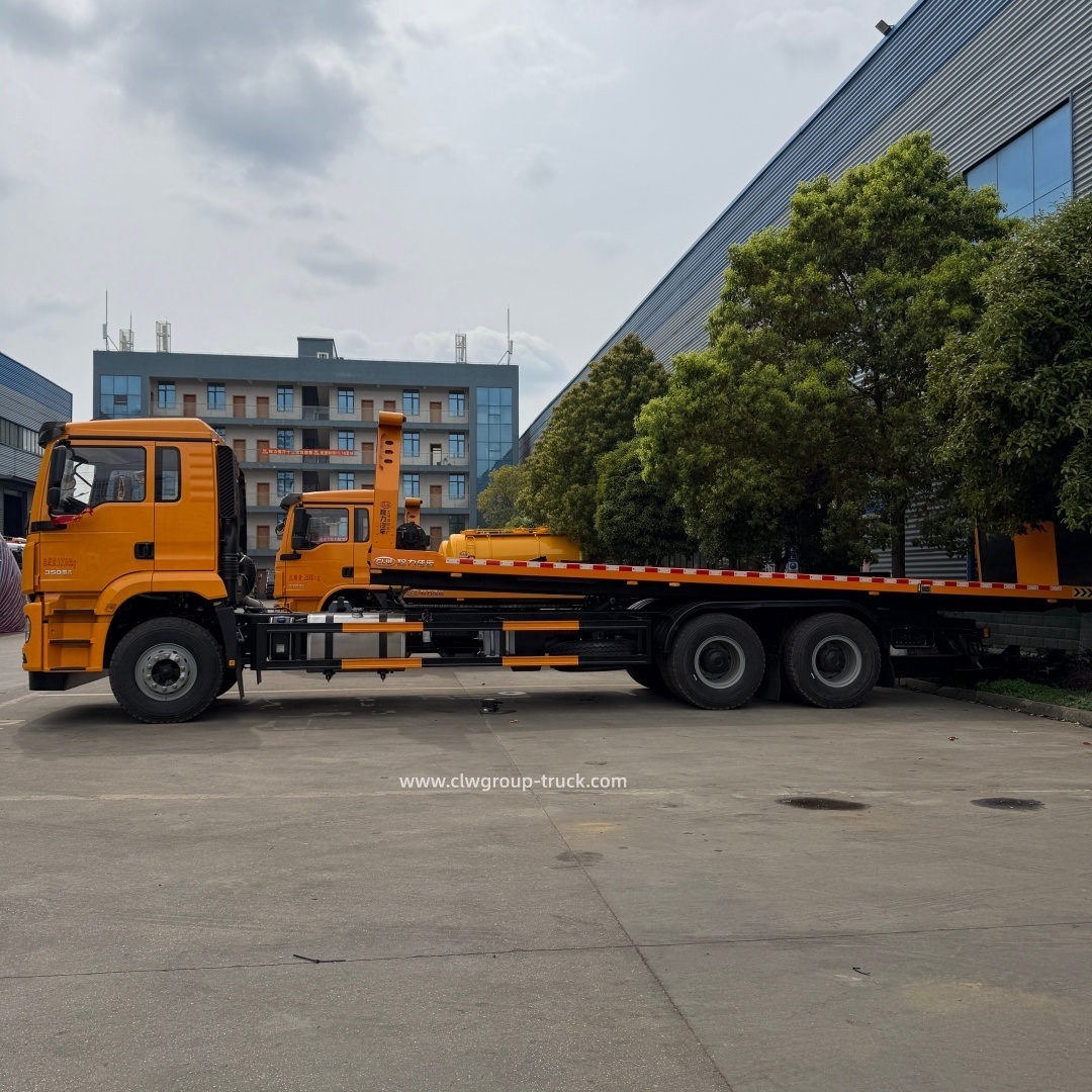 Shacman 6x4 flatbed slide wheel lift tilt tray 8.5m 9m wrecker tow rollback,Chengli Special Automobile Co.,Ltd,Shacman 6x4 8500mm 9000mm platform slide flatbed road tow rollback wrecker