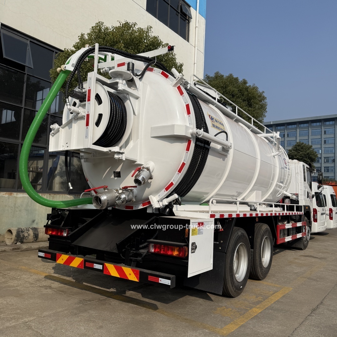 FAW 6x4 20tons water ring vauum pump sewer cleaner drainage jetter truck,Chengli Special Automobile Co.,Ltd,FAW 6X4 20,000litres vacuum pump sewage drainage jet sewer cleaner truck