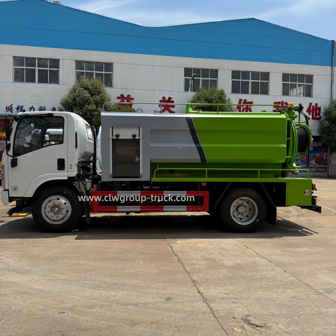 Isuzu 6m3 8m3 waste septic tank clw group vacuum sewing sewage truck,Chengli Special Automobile Co.,Ltd,Isuzu 6m3 8m3 waste septic tank fecal suction vacuum sewing sewage truck