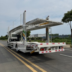 Hydraulic lifting car hauler 5units car carrier vehicle transport truck,Chengli Special Automobile Co.,Ltd,Double decker car hauler carrier hydraulic lifting platform car carrier truck