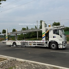 Hydraulic lifting car hauler 5units car carrier vehicle transport truck,Chengli Special Automobile Co.,Ltd,Double decker car hauler carrier hydraulic lifting platform car carrier truck