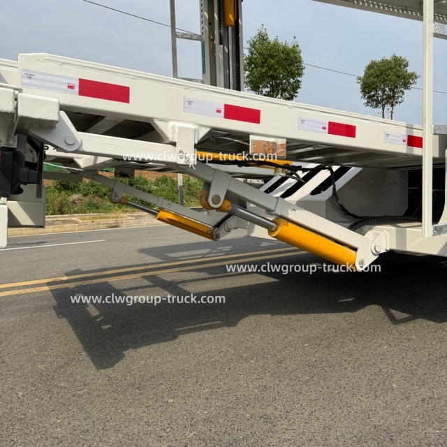 Hydraulic lifting car hauler 5units car carrier vehicle transport truck,Chengli Special Automobile Co.,Ltd,Double decker car hauler carrier hydraulic lifting platform car carrier truck