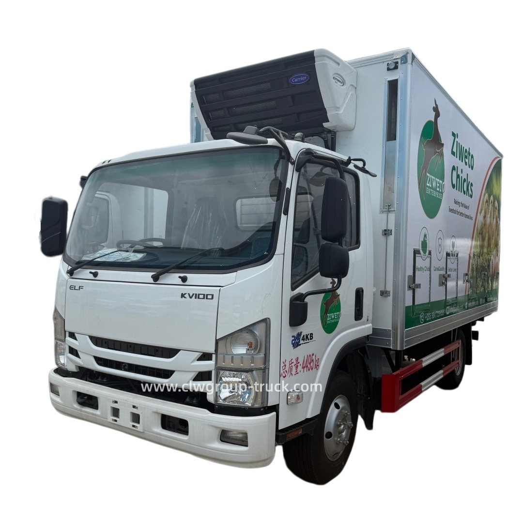 Isuzu 4tons livestock poultry transport day old chicken refrigerated truck,Chengli Special Automobile Co.,Ltd,Isuzu 4tons livestock farm animal day old chicken transport refrigerated truck