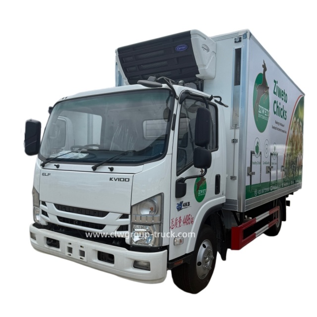 Isuzu 4tons livestock poultry transport day old chicken refrigerated truck,Chengli Special Automobile Co.,Ltd,Isuzu 4tons livestock farm animal day old chicken transport refrigerated truck