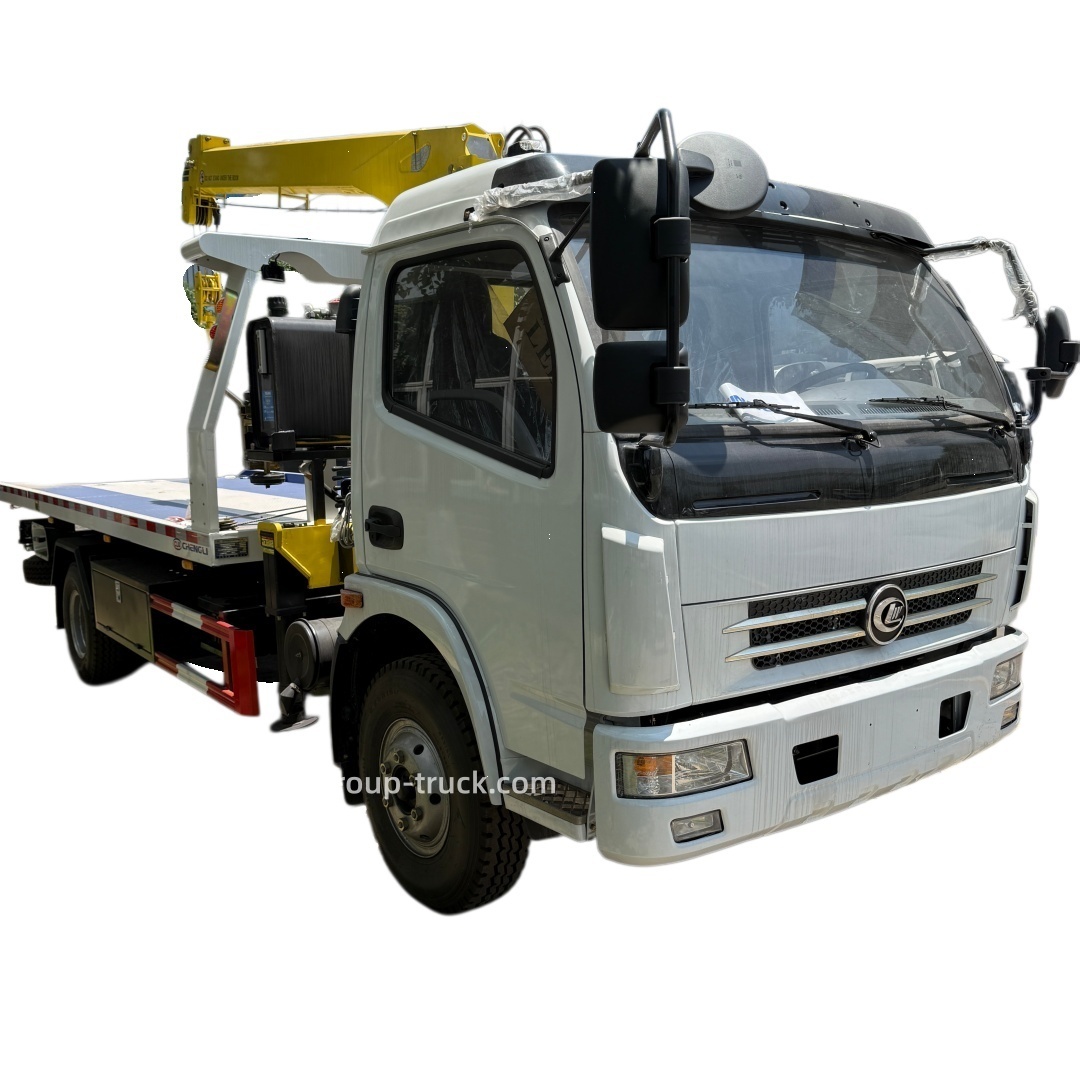 CLW 4tons tow winch 3.2tons telescopic boom vehicle recovery crane,Chengli Special Automobile Co.,Ltd,CLW 3.2tons 4tons flatbed wheel lift rollback tow vehicle recovery crane