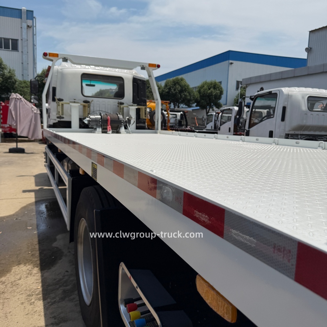 Foton 8tons slide bed car lifting equipment flatbed towing truck,Chengli Special Automobile Co.,Ltd,Foton slide bed hydraulic winch 8tons rollback rescue flatbed towing truck