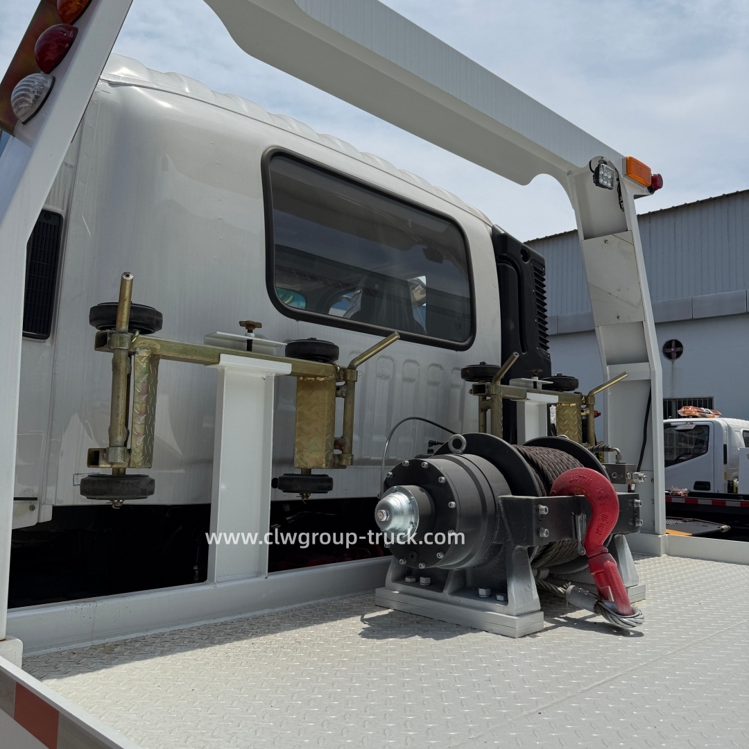 Foton 8tons slide bed car lifting equipment flatbed towing truck,Chengli Special Automobile Co.,Ltd,Foton slide bed hydraulic winch 8tons rollback rescue flatbed towing truck