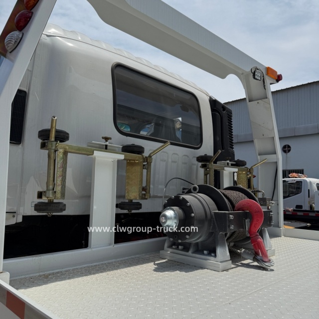 Foton 8tons slide bed car lifting equipment flatbed towing truck,Chengli Special Automobile Co.,Ltd,Foton slide bed hydraulic winch 8tons rollback rescue flatbed towing truck