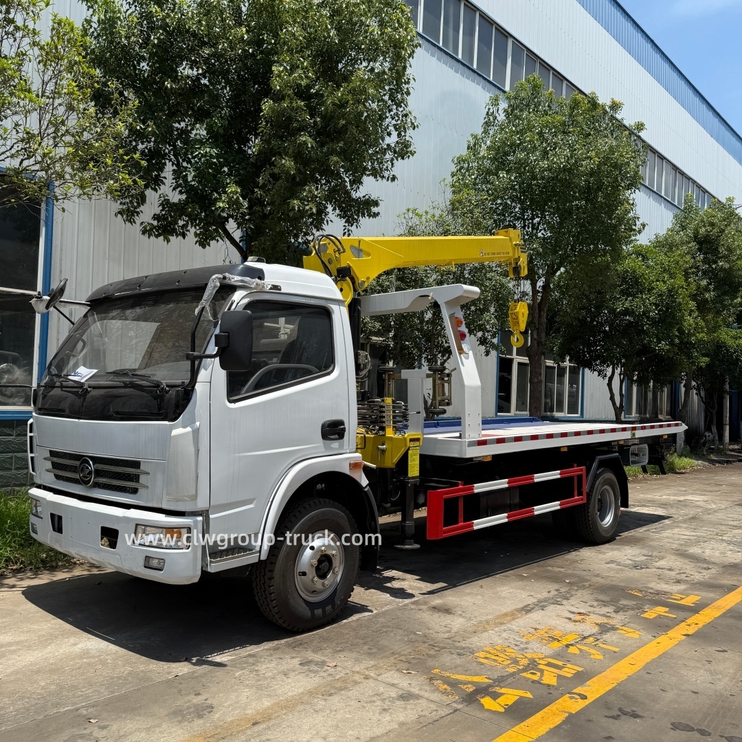 CLW 4tons tow winch 3.2tons telescopic boom vehicle recovery crane,Chengli Special Automobile Co.,Ltd,CLW 3.2tons 4tons flatbed wheel lift rollback tow vehicle recovery crane
