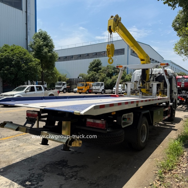 CLW 4tons tow winch 3.2tons telescopic boom vehicle recovery crane,Chengli Special Automobile Co.,Ltd,CLW 3.2tons 4tons flatbed wheel lift rollback tow vehicle recovery crane