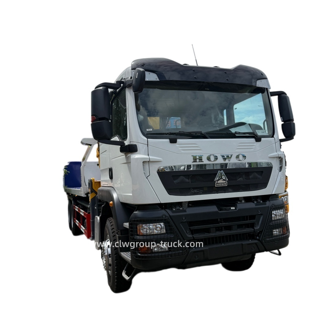 Sinotruk howo 10 wheeler 15tons flatbed towing crane truck,Chengli Special Automobile Co.,Ltd,Sinotruk howo 6X4 15tons flatbed hydraulic towing crane telescopic boom
