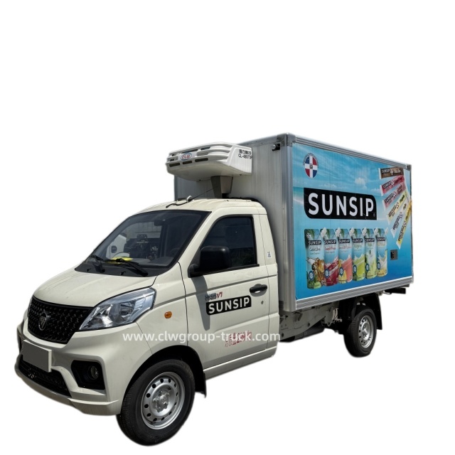 Foton gasoline electric light 1.5tons refrigerated truck,Chengli Special Automobile Co.,Ltd,Foton 4x2 mini electric gasoline refrigerated truck container body truck