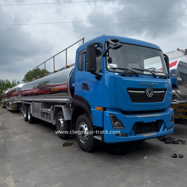 Dongfeng 8x4 35m3 mirror surface aluminum alloy fuel tanker truck,Chengli Special Automobile Co.,Ltd,CLW automobile group 20,000litres aluminum alloy dongfeng fuel tank truck