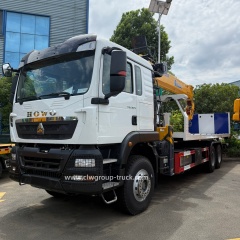 Sinotruk howo 10 wheeler 15tons flatbed towing crane truck,Chengli Special Automobile Co.,Ltd,Sinotruk howo 6X4 15tons flatbed hydraulic towing crane telescopic boom