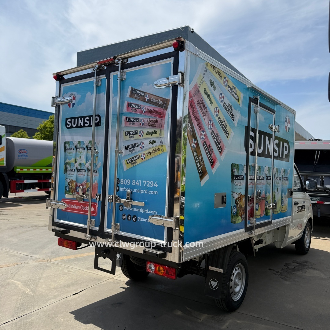 Foton gasoline electric light 1.5tons refrigerated truck,Chengli Special Automobile Co.,Ltd,Foton 4x2 mini electric gasoline refrigerated truck container body truck