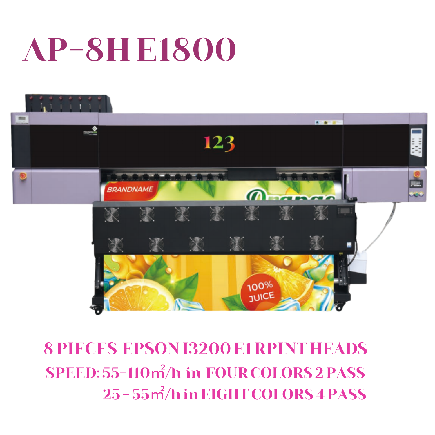 8H Eco Solvent Printer