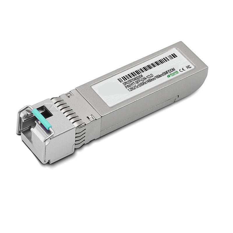 1.25G BiDi SFP TX1550/RX1490nm 160KM LC DDM Optical Transceiver