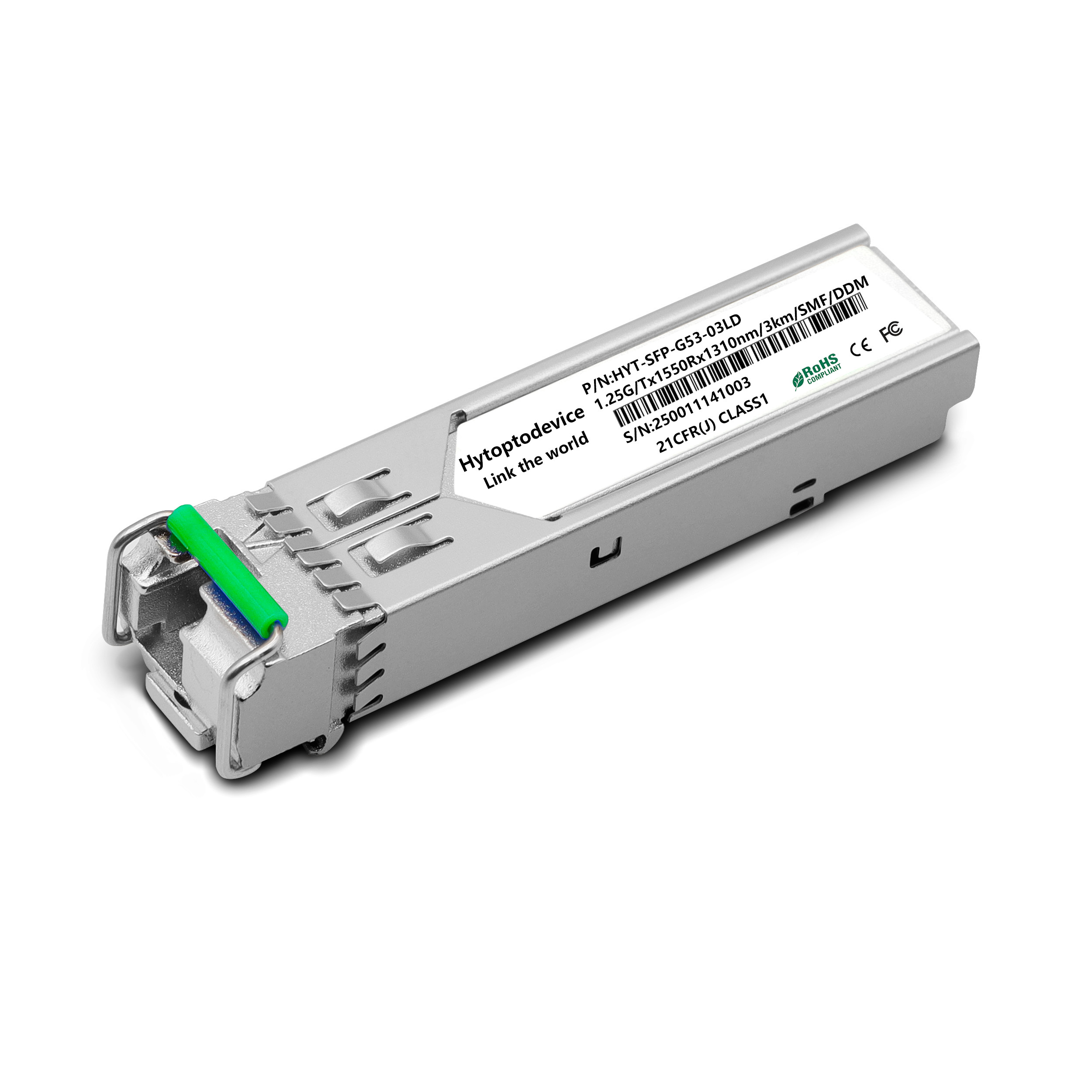 1.25G BiDi SFP TX1550/RX1310nm 3KM LC DDM Optical Transceiver 1000Base SFP BiDi Module