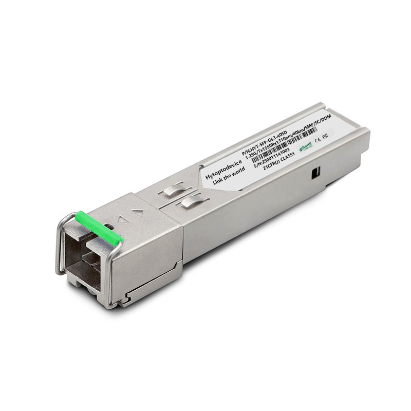 1.25G BiDi SFP TX1550/RX1310nm 40KM SC DDM Optical Transceiver SFP Module