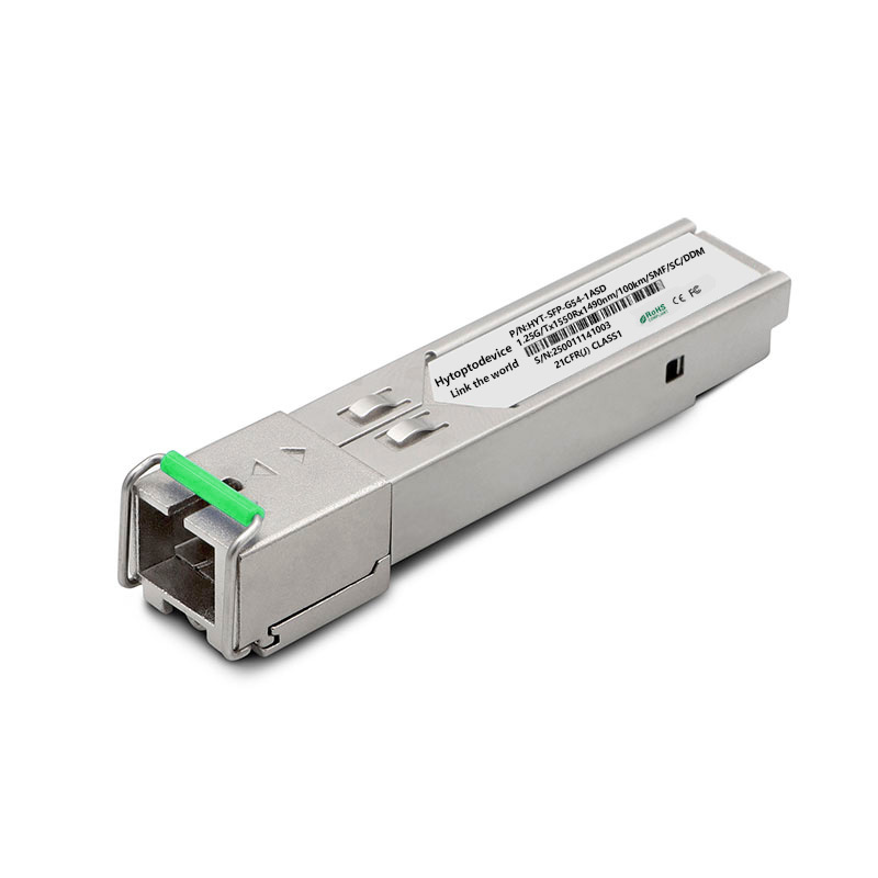 1.25G BiDi SFP TX1550/RX1490nm 100KM SC DDM Optical Transceiver 1000Base BX BIDI SFP Transceiver Module