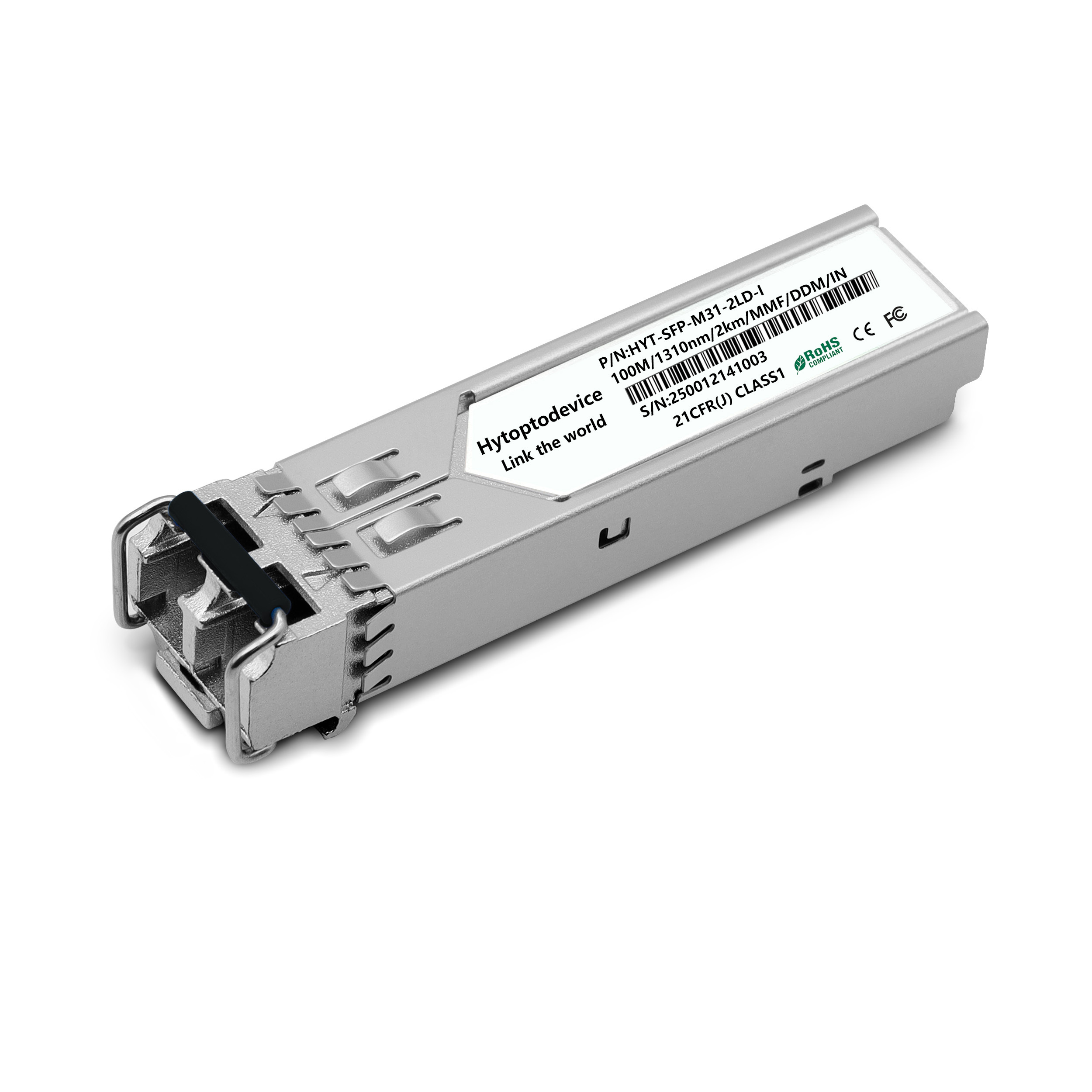 100Base FX SFP 1310nm 2km LC MMF DDM Transceiver Module 155Mbps FX SFP Transceiver Industrial Grade