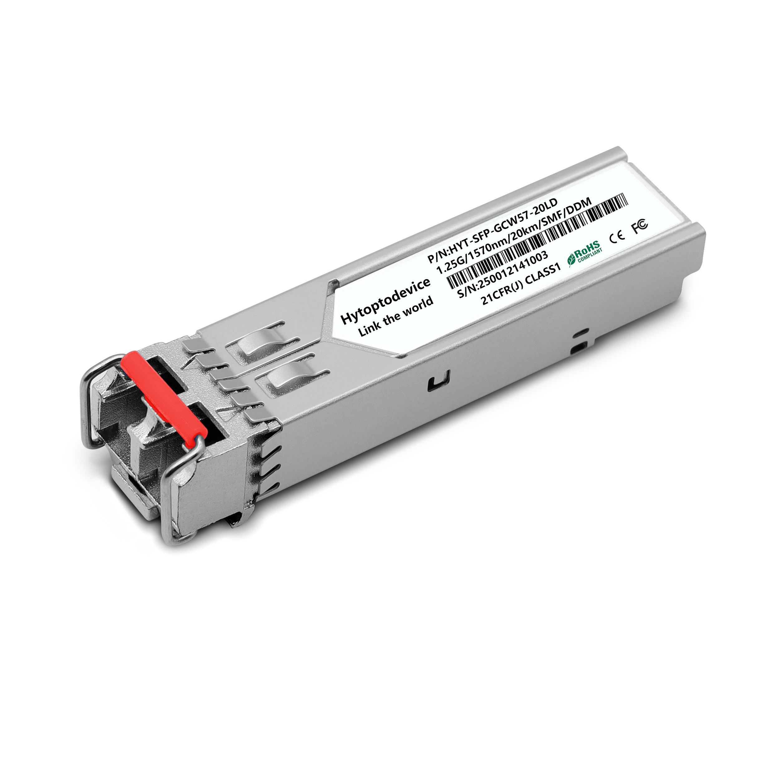 1.25G CWDM SFP 1570nm 20km LC SMF DDM Transceiver Module Fiber Optical Transceiver
