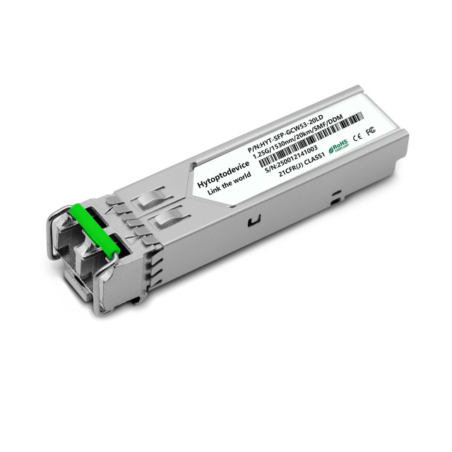 1.25G CWDM SFP 1530nm 20km LC SMF DDM Transceiver Module Fiber Optical Transceiver