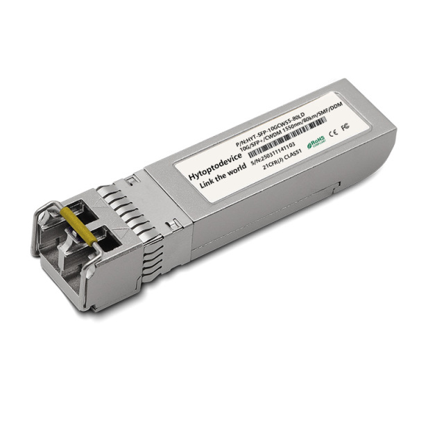 10G SFP+ CWDM 1550nm 80km LC SMF DDM Optical Transceiver Module Compatible Cisco DELL......