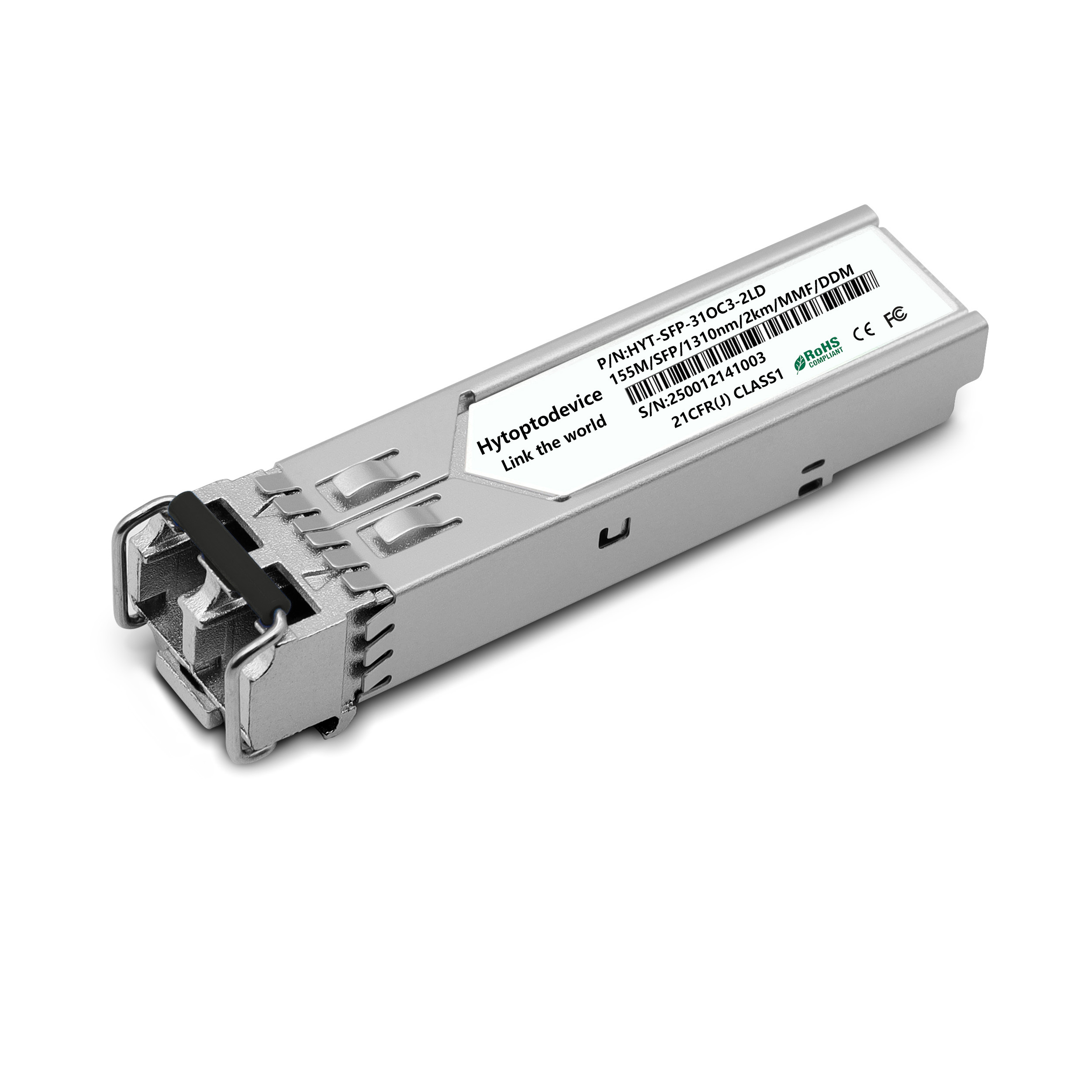 H3C SFP-FE-SX-SM1310-A Compatible155M OC3/STM-1 SFP IR 1310nm 2km LC MMF DDM  Fiber Optical Transceiver Module