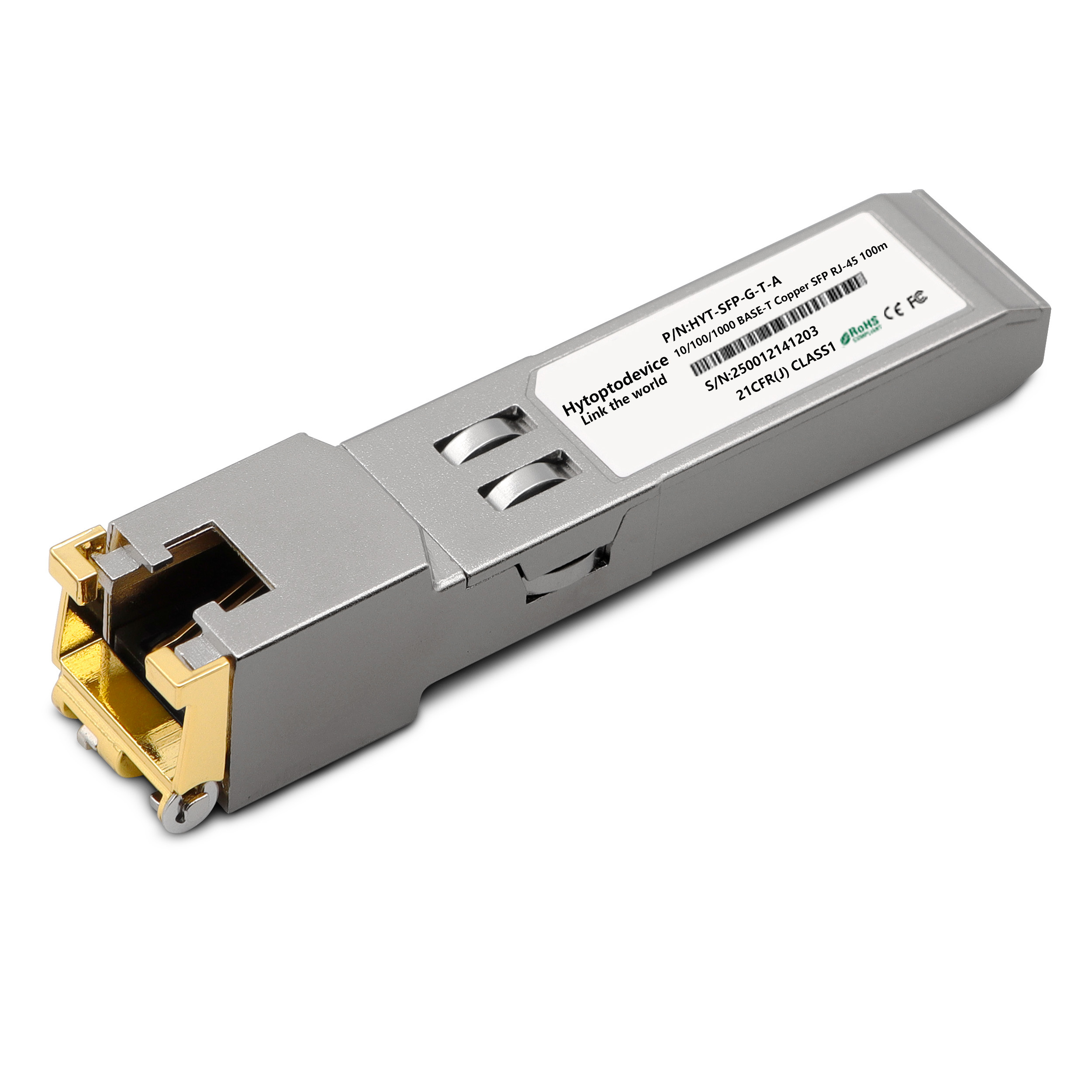 Brocade E1MGTX-A Compatible 10/100/1000BASE-T SFP SGMII Transceiver Module (Copper, 100m, RJ-45)