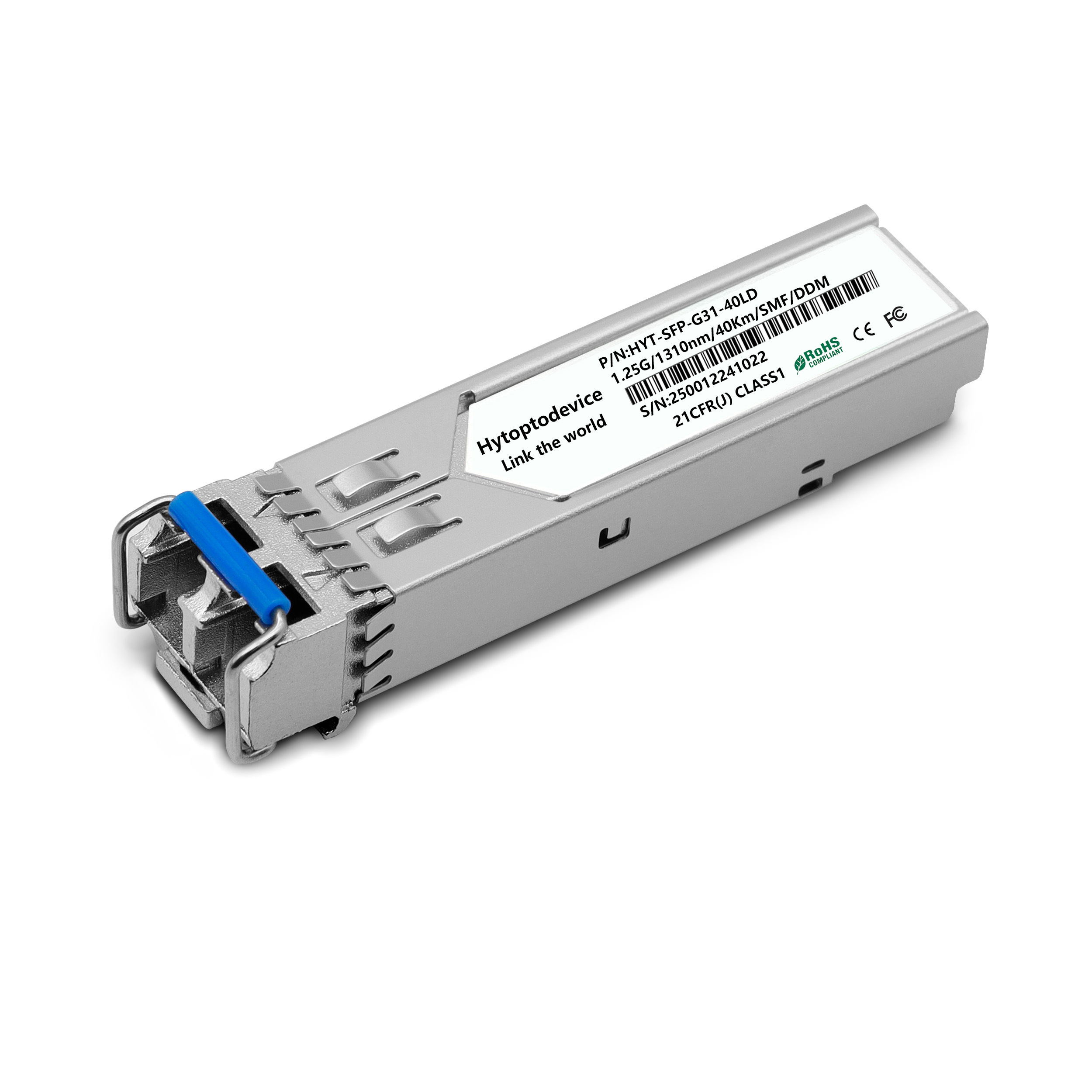 MikroTik S-31DLC40D Compatible 1000BASE-EX SFP 1310nm 40km DDM Duplex LC/UPC SMF Optical Transceiver Module