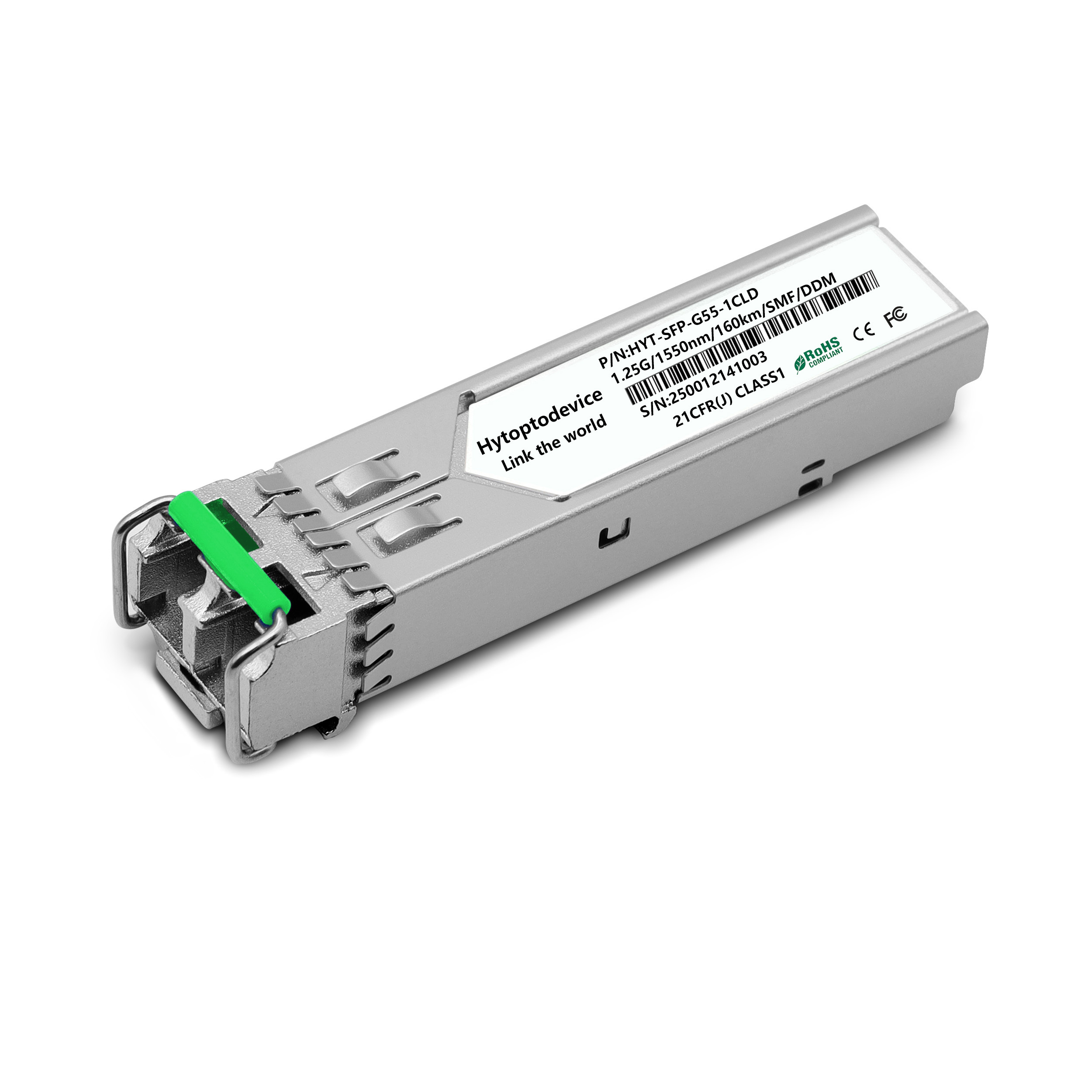 Dell SFP-GE-LH160 Compatible 1000BASE-EZX SFP 1550nm 160km DDM Duplex LC/UPC SMF Optical Transceiver Module