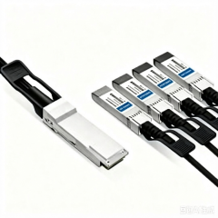 Huawei QSFP-4SFP25G-CU3M Compatible 3m (10ft) 100G QSFP28 to Four 25G SFP28 Breakout DAC Cable | HYTOPTODEVICE