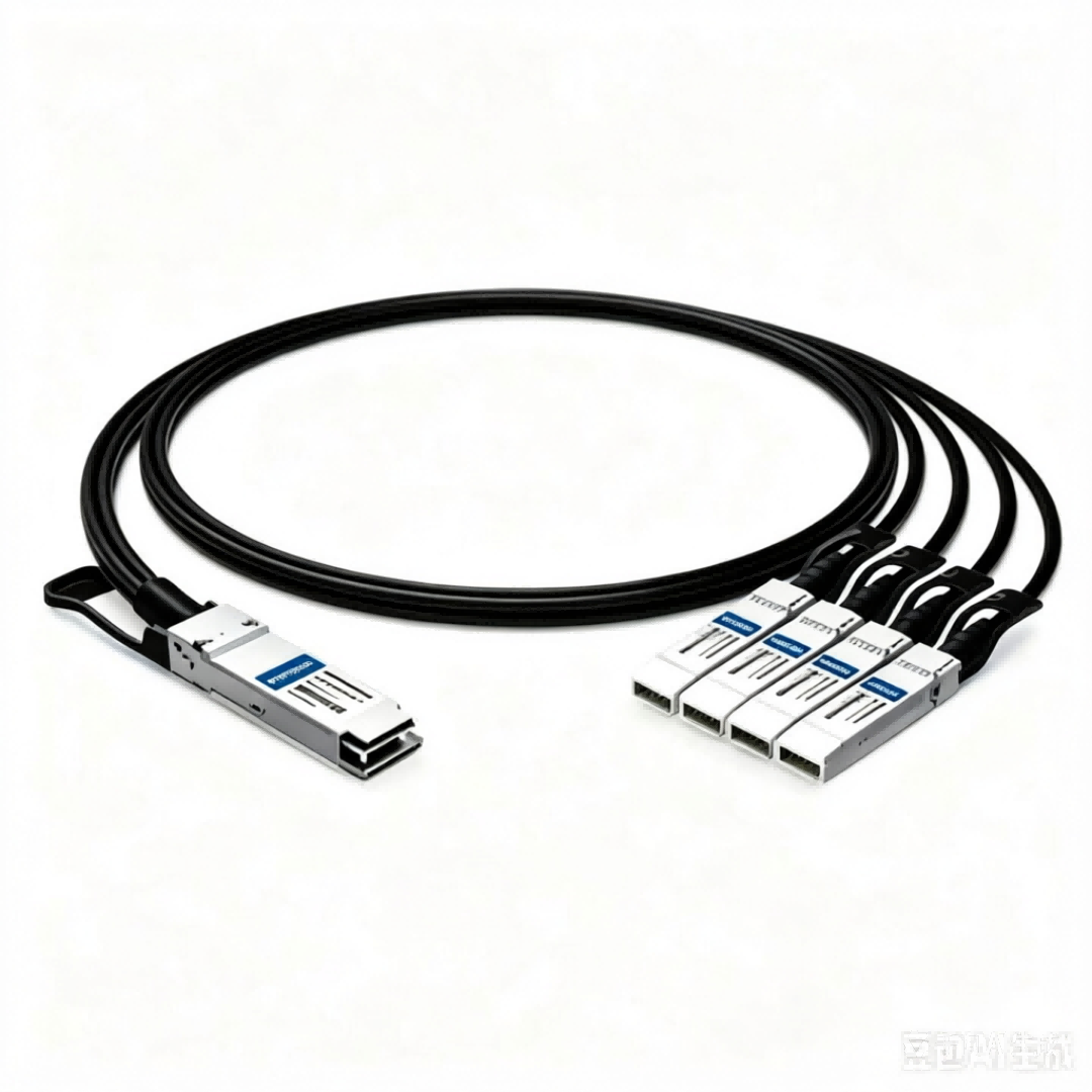 Dell DAC-Q28-4SFP28-25G-1M Compatible 1m (3ft) 100G QSFP28 to Four 25G SFP28 Breakout DAC Cable | HYTOPTODEVICE