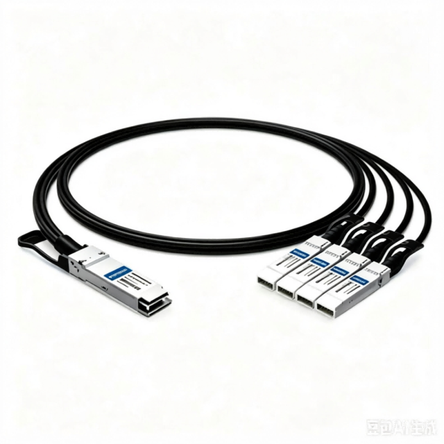 Brocade 100G-Q28-S28-C-0101 Compatible 1m (3ft) 100G QSFP28 to Four 25G SFP28 DAC Breakout Cable | HYTOPTODEVICE