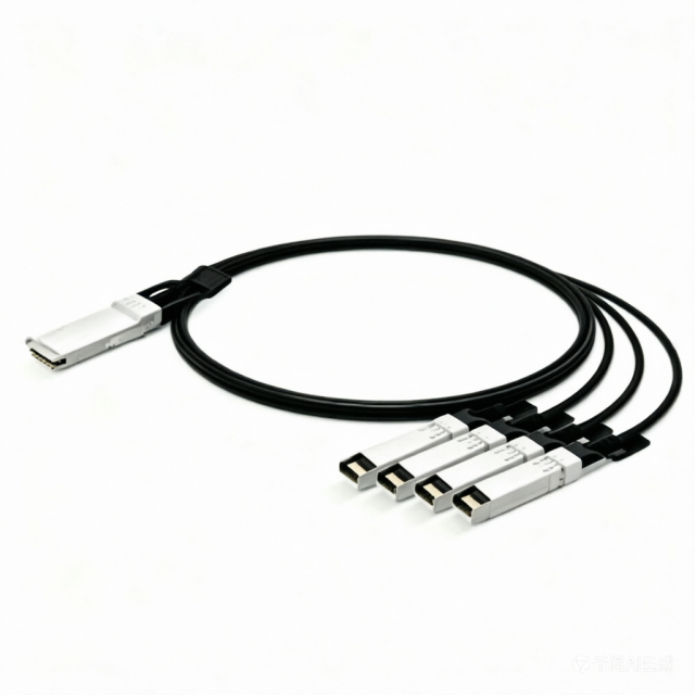 Brocade 100G-Q28-S28-C-0101 Compatible 1m (3ft) 100G QSFP28 to Four 25G SFP28 DAC Breakout Cable | HYTOPTODEVICE