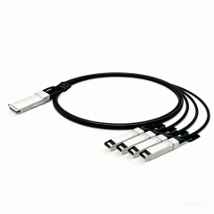 Huawei QSFP-4SFP25G-CU3M Compatible 3m (10ft) 100G QSFP28 to Four 25G SFP28 Breakout DAC Cable | HYTOPTODEVICE