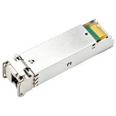Simplex LC connector detail of SFP-GE20KT13R14 equivalent single fiber SFP module