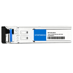 HYTOPTODEVICE 1000BASE-BX 20km BiDi SFP side view for Juniper network devices

