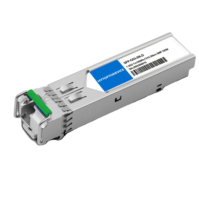 GLC-BX-20D Cisco Compatible 20km BIDI SFP Module | 1550nm Tx 1310nm Rx LC Factory Wholesale | HYTOPTODEVICE